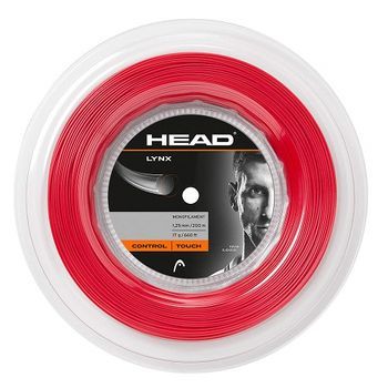 Cordaje Para Raqueta De Tenis Head Lynx Rollo 200m -1.25-rojo