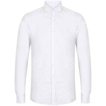 Henbury Camisa manga larga dern para hombre