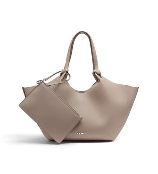 DKNY para mujer. R42BAE49 Bolso Paula taupe (OSFA), Casual, Poliuretano