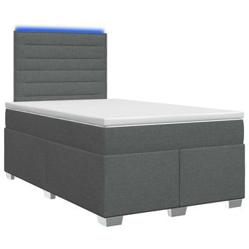 Cama Tapizada 120x200x140,5 Cm Tejido - Gris
