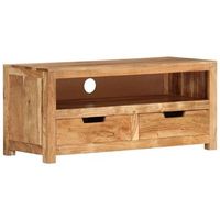 mueble de tv madera maciza de acacia 88x35x40 cm vidaxl