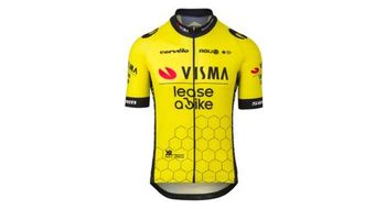 Maillot de manga corta amarillo team visma lease 2025