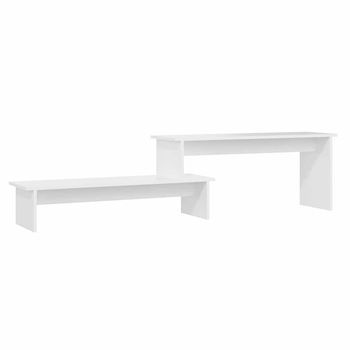 Mueble Para Tv Madera Contrachapada Blanco 180x30x43 Cm Vidaxl