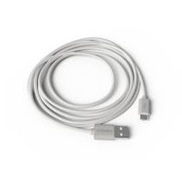 cable groovy usb-a a micro usb longitud 15 m color blanco