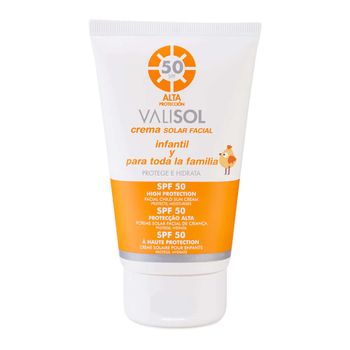 Crema solar facial infantil alta protección SPF 50 - 100 ml