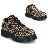 dr martens zapatos mujer buzz 5i light tan mini leopard spot hair on para mujer