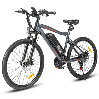 Bicicleta Eléctrica Urbana Samebike Sy26-ii, 250 W 13 Ah, Shimano De 21 Velocidades, Gris