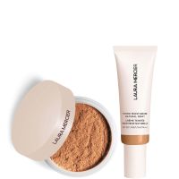 laura mercier mini translucent loose setting powder ultra blur and tinted moisturiser natural dewy spf 30 duo various shades - 5c cedar