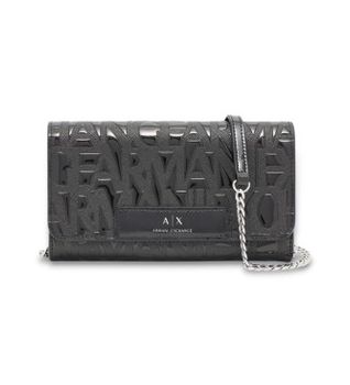 A|X Armani Exchange para mujer. XW000358AF17290UC001 Cartera XW000358AF17290 negro (OSFA), Casual, Sintético, Poliéster