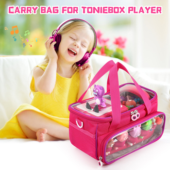 Bolsa de Transporte Compatible con el Reproductor de Audio Toniebox 2 y el Set de Inicio 1 para Figuras, Personajes y Auriculares Tonies (Solo la Bolsa)
