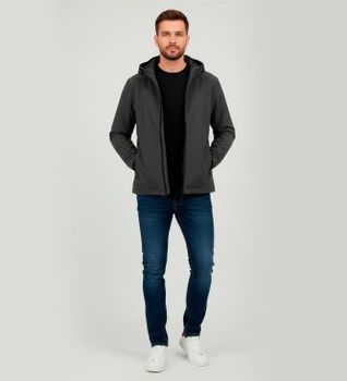 Woolrich para hombre. CFWOOU1047MRUT3496 Chaqueta Soft Shell Pacific negro (XL), Casual, Poliamida