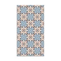 panorama alfombra vinilica azulejo oriental azul 300x200 cm