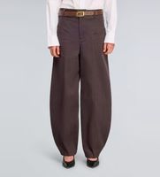 semicouture para mujer y6wo22 pantalon giselle marron 42 casual algodon