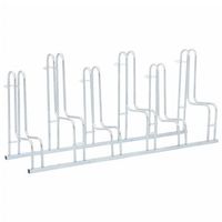 soporte para 6 bicicletas suelo independiente acero galvanizado vidaxl