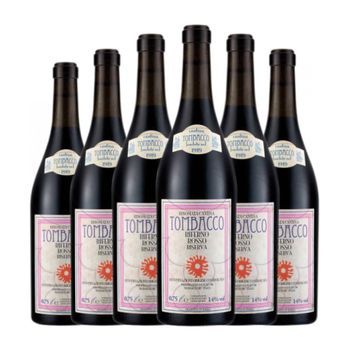 Rinomata Cantina Tombacco Vino Tinto Biferno Rosso Molise Reserva 75 Cl 14% Vol. (pack De 6 Unidades)