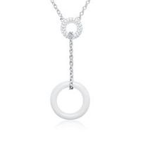 cadena de mujer de plata 925 circonita cubica ceramica
