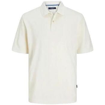 Jack & Jones Polo Polo manches courtes Bluwilliam Wash blanc para hombre