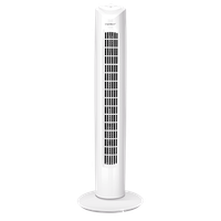 aigostar duke 33qrv - ventilador de torre 3 velocidades oscilacion de 85 silencioso diseno compacto facil instalacion 82 cm de alto ventilador de pie portatil 45w color blanco