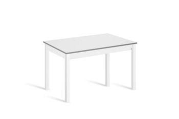 Mesa cocina fija 100x60 cm blanco pata blanco