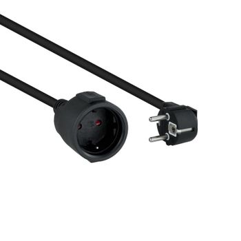 Cable alargador Nanocable 10.22.0610-BK Schuko Macho-Hembra 10m 1.5mm² 4000W Negro