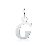 colgante de plata 925 letra g