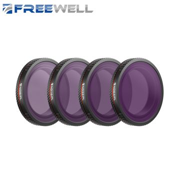 Freewell 4 paquetes de filtros ND/PL, ND8/PL,ND16/PL,ND32/PL y filtro ND64/PL, diseñado para adaptarse a tus accesorios de cámara DJI Osmo Nano