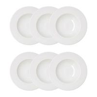 set 6 pl pasta 30cm serenity hydrozero b 30cm bidasoa serenity hydrozero - blanco apto microondas