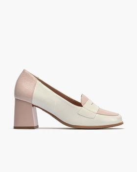 de PITILLOS MOCASIN CHAROL BICOLOR BEIGE