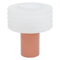 lampara de mesa asti rosa h36cm