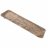 bandeja de metal dorada 54x19x4 cm