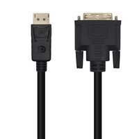 aisens cable conversor displayport a dvi dp m dvi m negro 3 0m