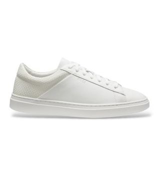 BOSS para hombre. 50563591 Zapatillas de piel Kieran Tenn blanco (40), Plano, Cordones, Casual