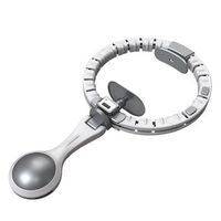 aro de hula hoop t204 inteligente de fitness y musculacion para la cintura para hombres y mujeres 40 a 80kg 3 secciones ajustables 362x8x362 cm color gris claro