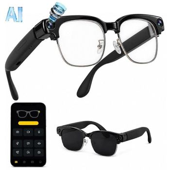 Autrucker Gafas Inteligentes Cámara Integrada IA Integrada Traductor