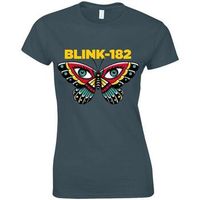 blink 182 tops y camisetas ro3147 para mujer