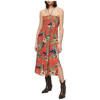 superdry vestidos longue smocked midi beach para mujer