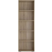 estanteria de mdf con 5 apartados versatil 60 x 30 x 190 cm madera
