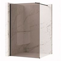 pared de la ducha rea flexi brown black 80