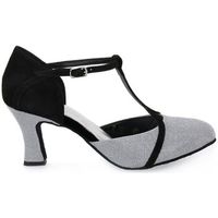 top dance zapatos de tacon tacco 70 glitter argento para mujer