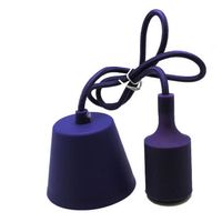 portalamparas cable y floron de silicona 12 colores