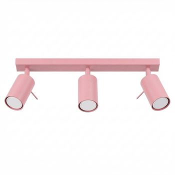 Plafone rosa acero alt. 16 cm