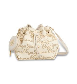 Pepe Jeans para mujer. PL0300075 Bolso Giulia blanco roto (OSFA), Casual, Fiesta, Algodón