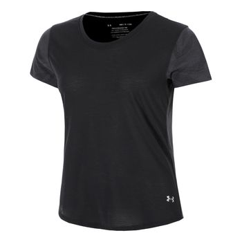 Under Armour Streaker Jacquard Camiseta De Manga Corta Mujeres-Negro