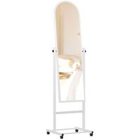 espejo de pie evoir madera blanco 39x39x151 cm clp