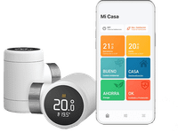 termostato - tado pack 2 cabezales termostaticos x pantalla tactil carga usb-c blanco