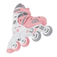aprendizaje patin en linea escalable 2 en 1 talla regulable del 3 al 33 rosa