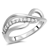 anillo de plata 925 de alta calidad con circonita