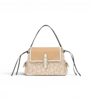 TOUS para mujer. 2002381001 Bolso Shopper Kaos Icon arena (OSFA), Beige, Casual, Tela