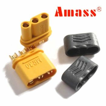 Conecto Amass MR30 con funda hembra y macho 1 par para batería RC
