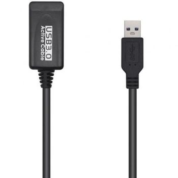 Cable alargador USB 3.0 AISENS A105-0525 amplificador 5m 625Mbps negro